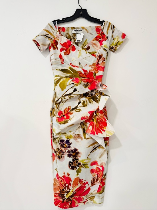 Chiara Boni Dresses & Skirts - CHIARA BONI LA PETITE ROBE Ruffle Floral-Print Bodycon Midi Dress
